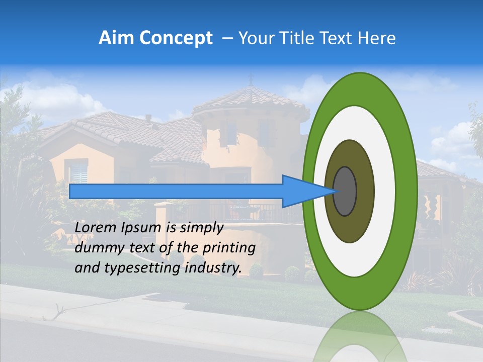 City Lawn Property PowerPoint Template