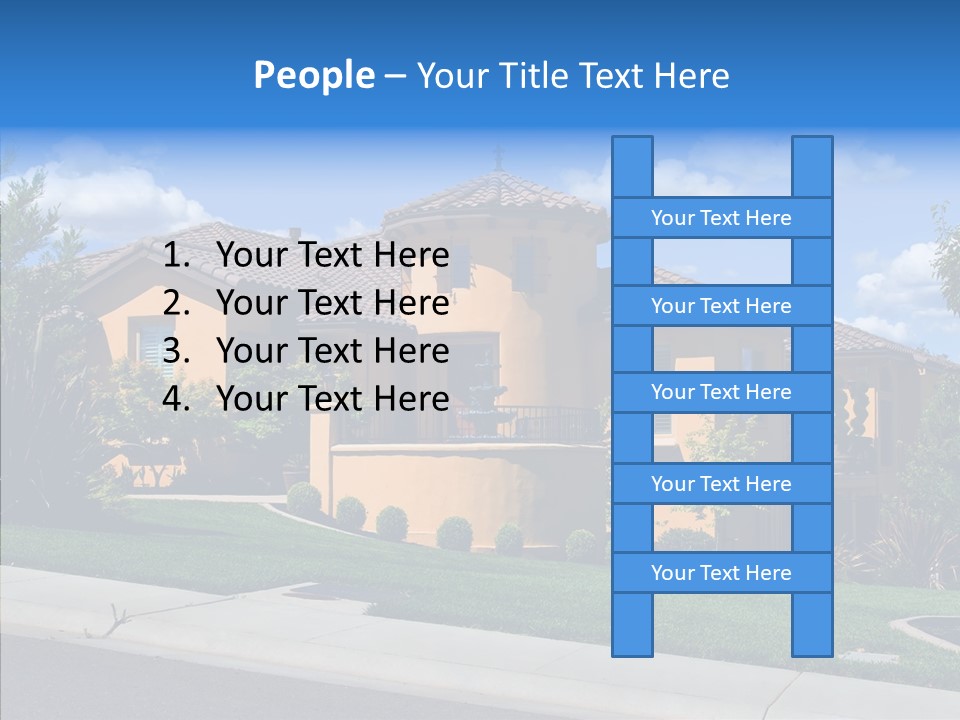 City Lawn Property PowerPoint Template