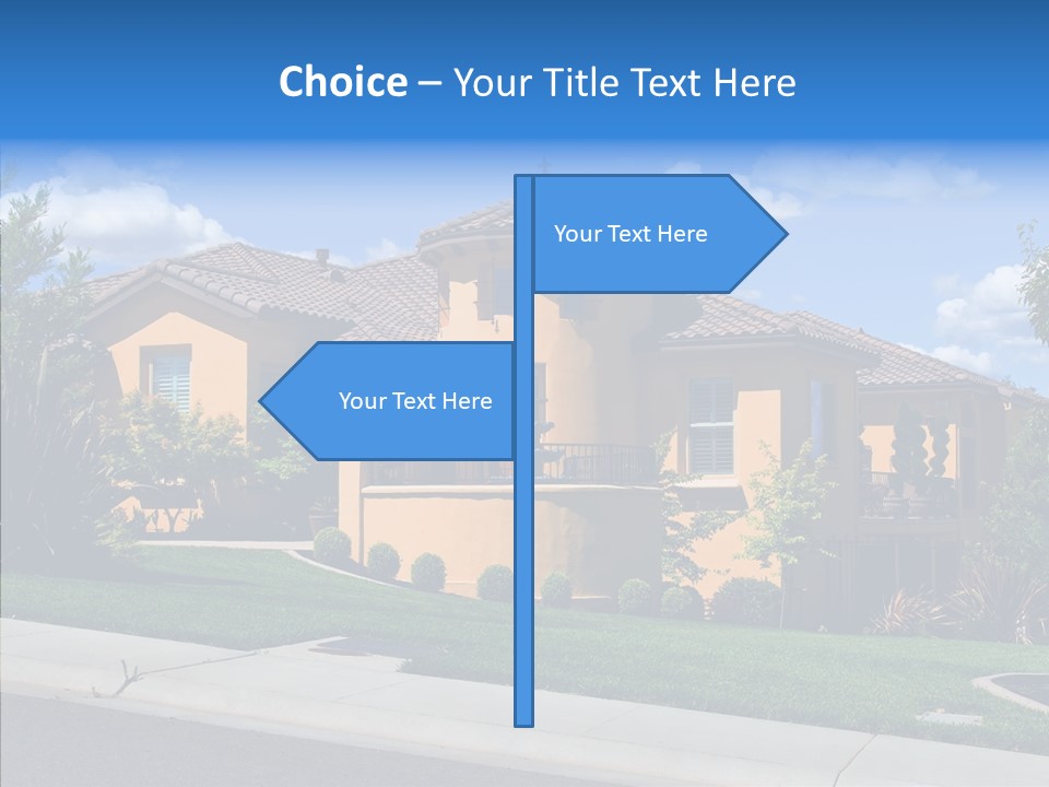City Lawn Property PowerPoint Template