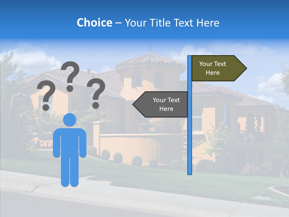 City Lawn Property PowerPoint Template