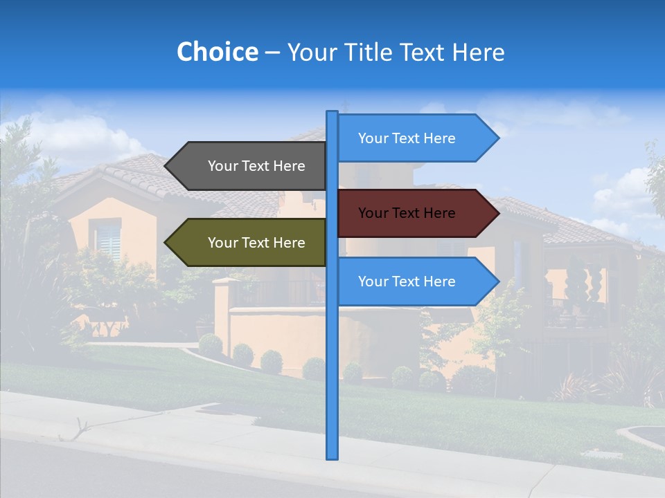 City Lawn Property PowerPoint Template