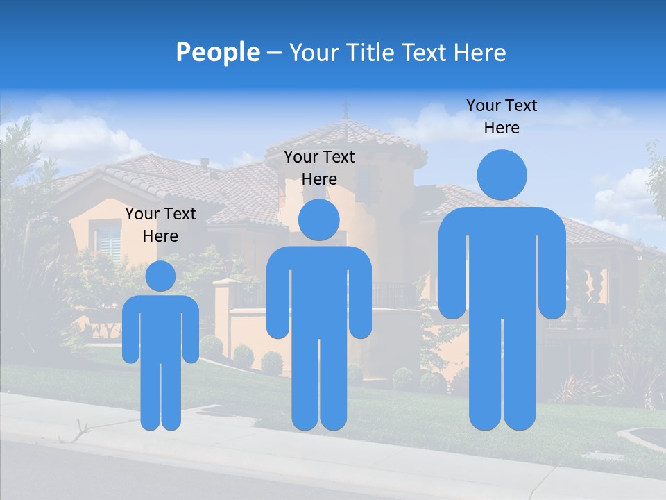 City Lawn Property PowerPoint Template
