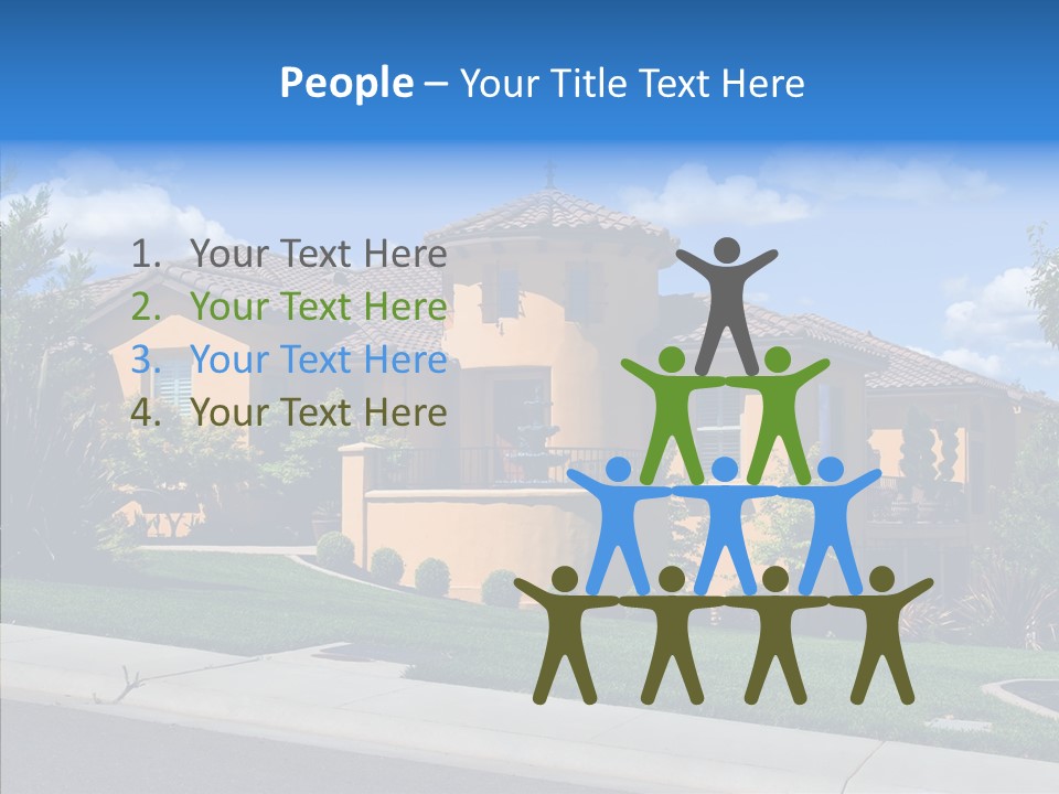 City Lawn Property PowerPoint Template