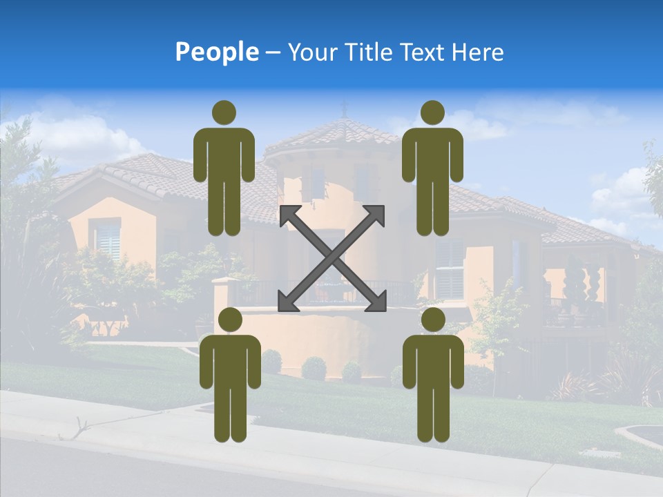 City Lawn Property PowerPoint Template