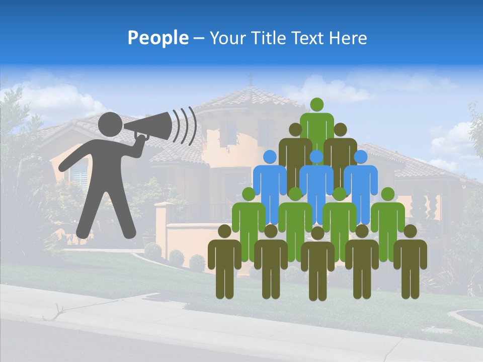 City Lawn Property PowerPoint Template