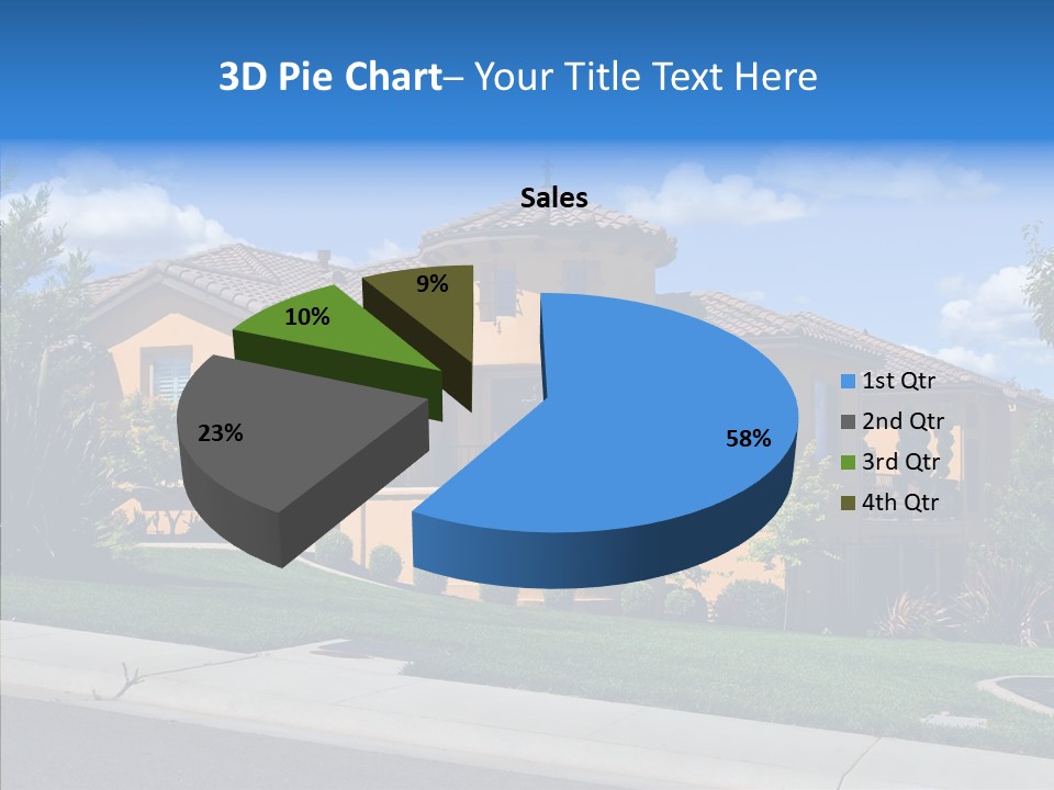 City Lawn Property PowerPoint Template