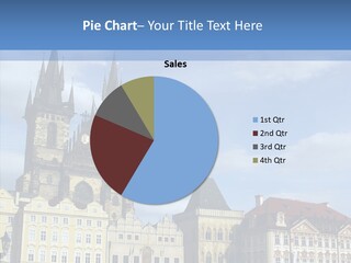 A Large Building With A Clock Tower In The Middle Of It PowerPoint Template