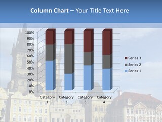 A Large Building With A Clock Tower In The Middle Of It PowerPoint Template