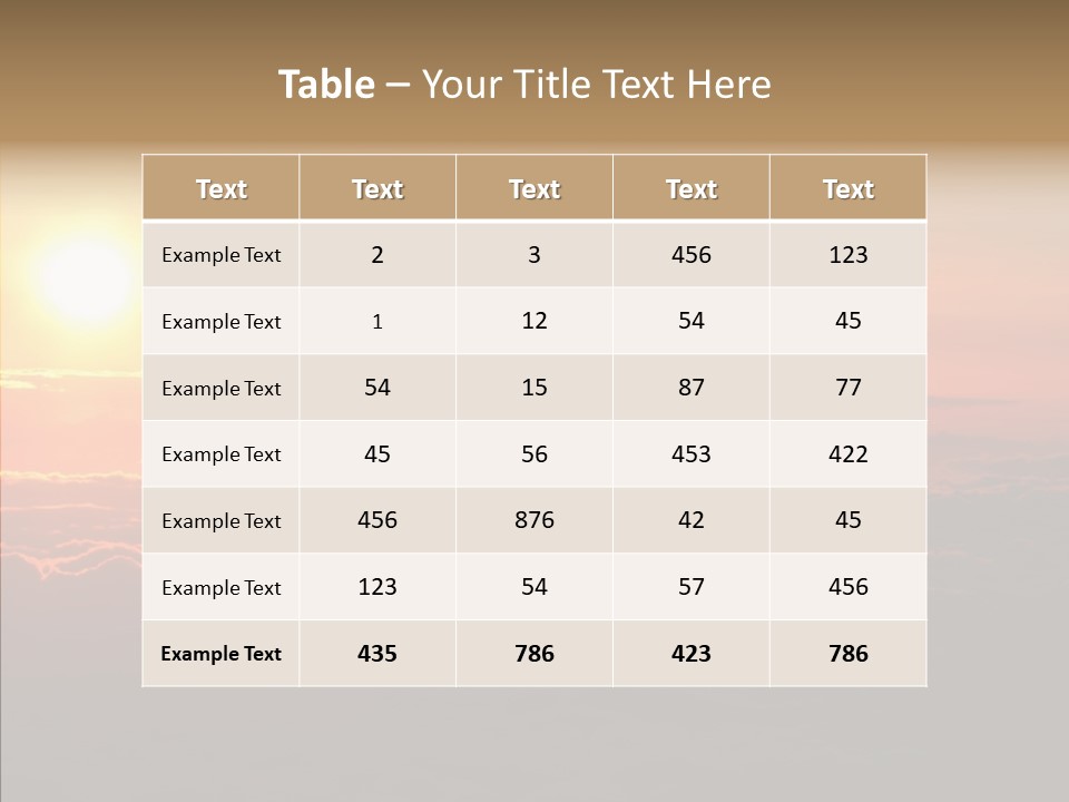 Rise Altitude Mauna PowerPoint Template