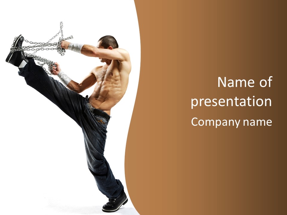 Night Dance Rapper PowerPoint Template