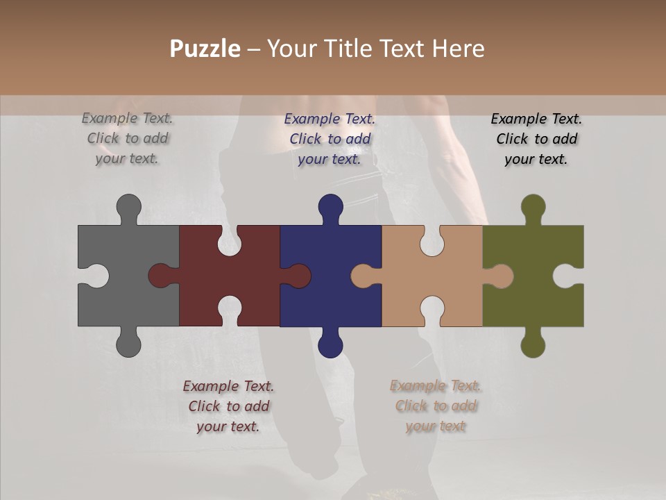 White Stand Dance PowerPoint Template