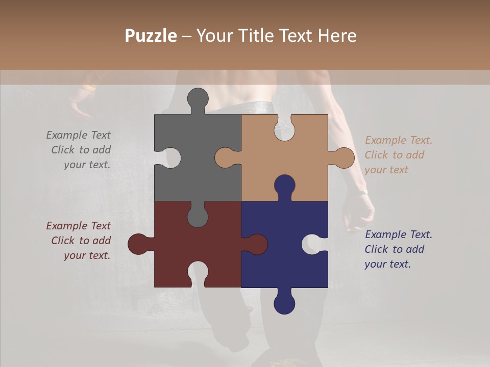 White Stand Dance PowerPoint Template