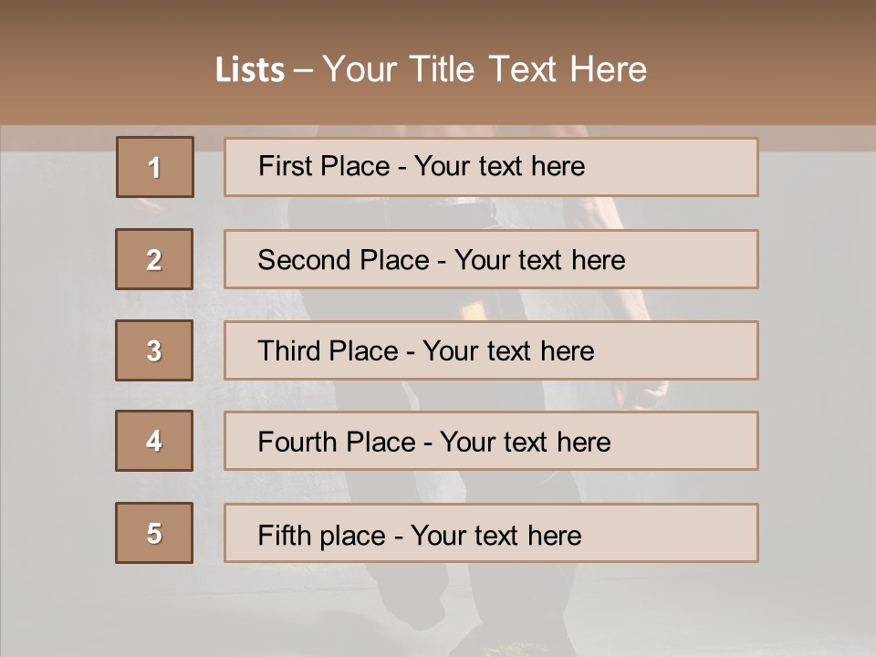 White Stand Dance PowerPoint Template