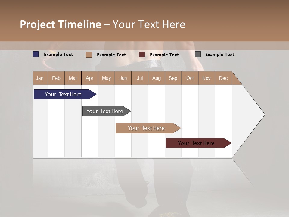 White Stand Dance PowerPoint Template
