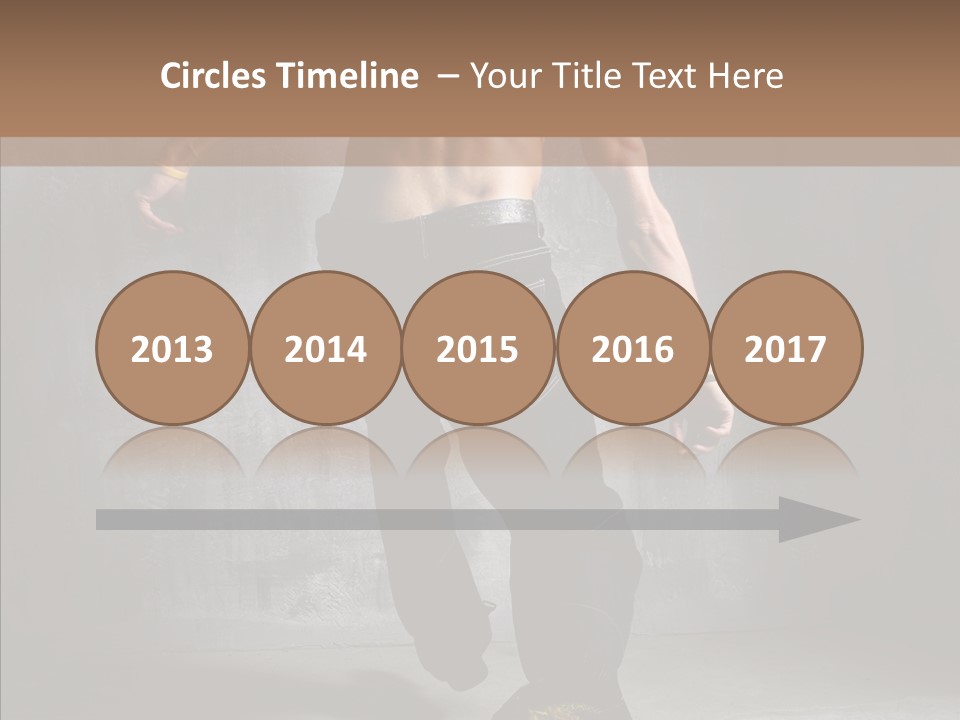 White Stand Dance PowerPoint Template