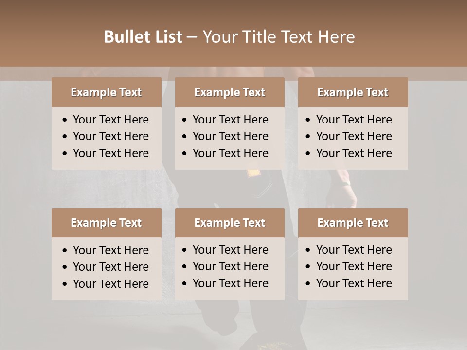 White Stand Dance PowerPoint Template