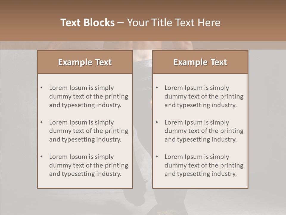 White Stand Dance PowerPoint Template