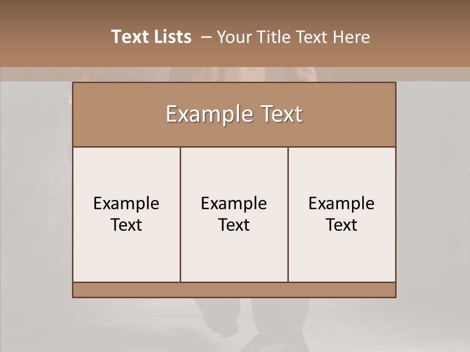 White Stand Dance PowerPoint Template
