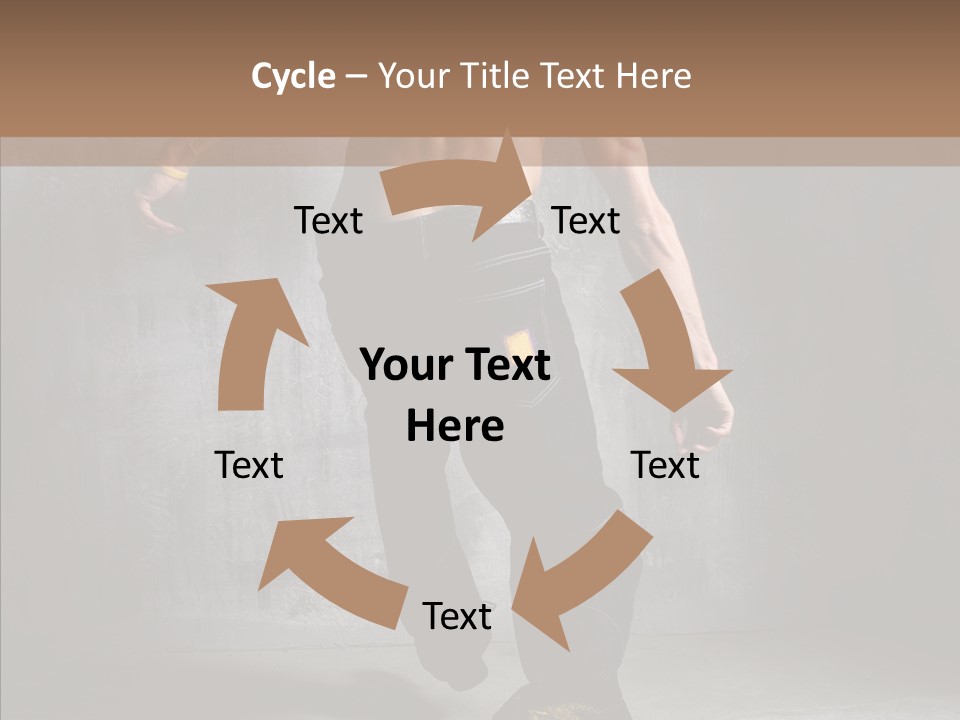 White Stand Dance PowerPoint Template
