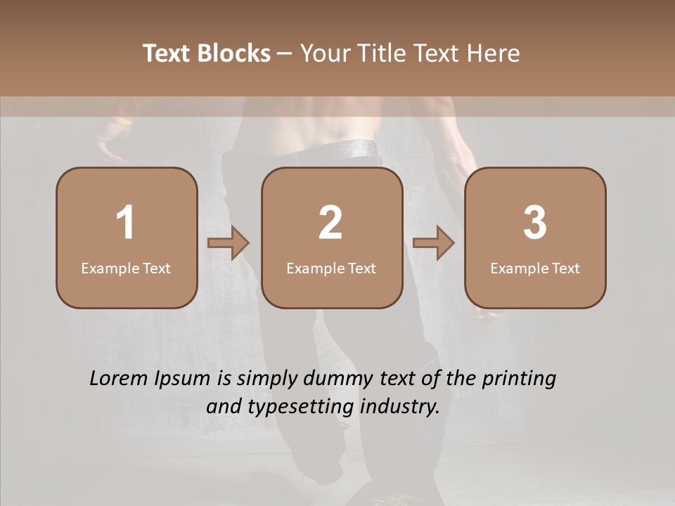 White Stand Dance PowerPoint Template