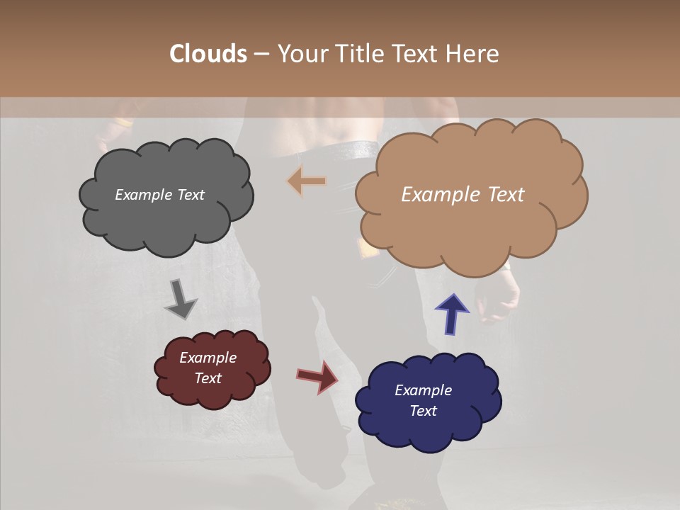 White Stand Dance PowerPoint Template