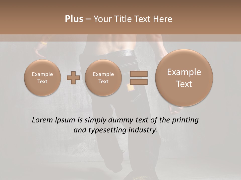 White Stand Dance PowerPoint Template