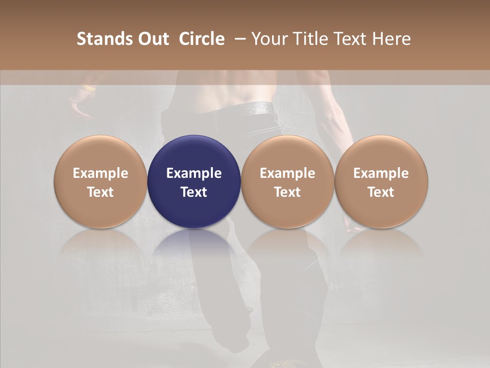 White Stand Dance PowerPoint Template