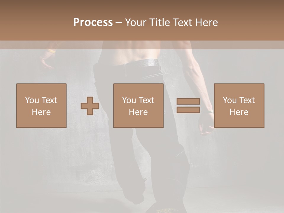 White Stand Dance PowerPoint Template
