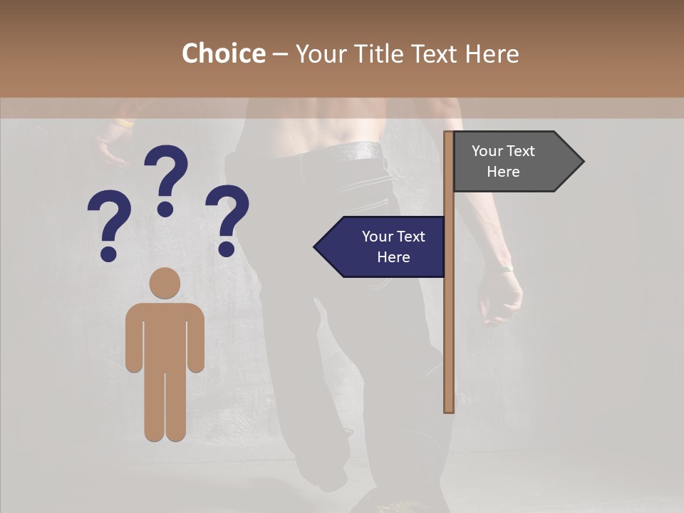 White Stand Dance PowerPoint Template