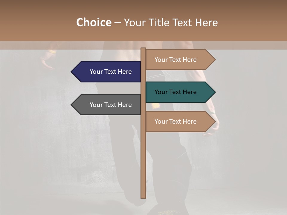 White Stand Dance PowerPoint Template