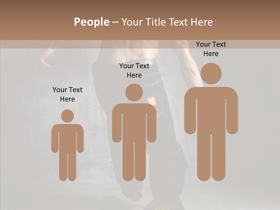 White Stand Dance PowerPoint Template