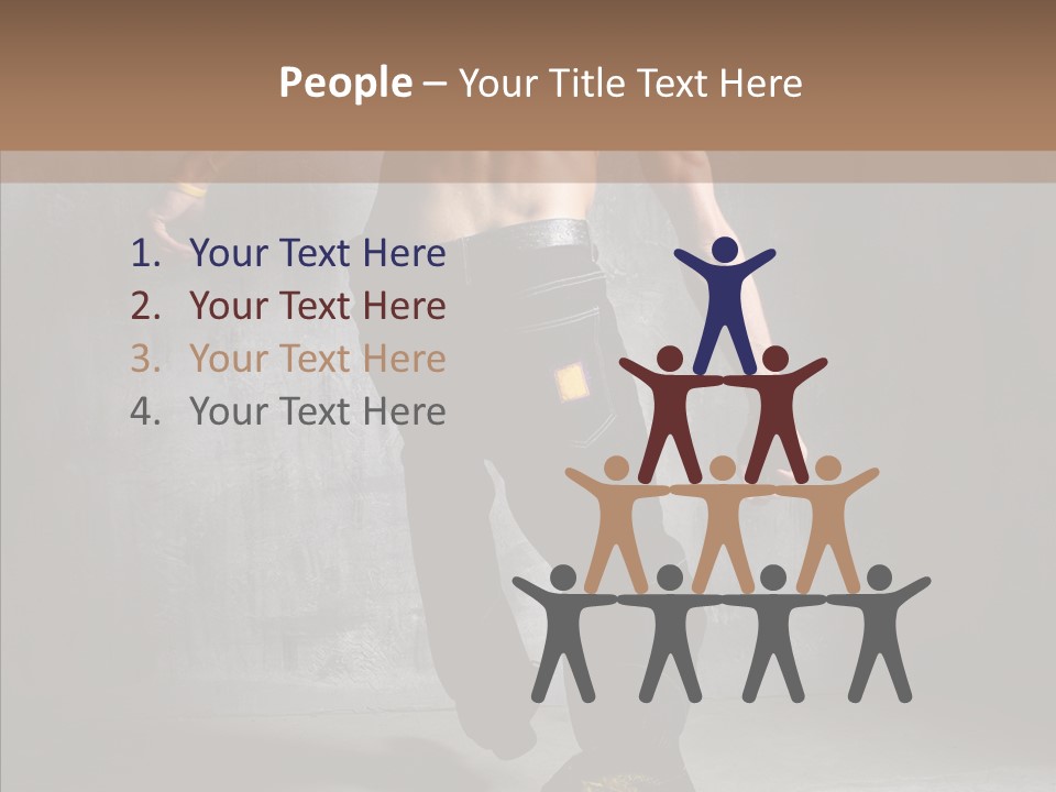 White Stand Dance PowerPoint Template