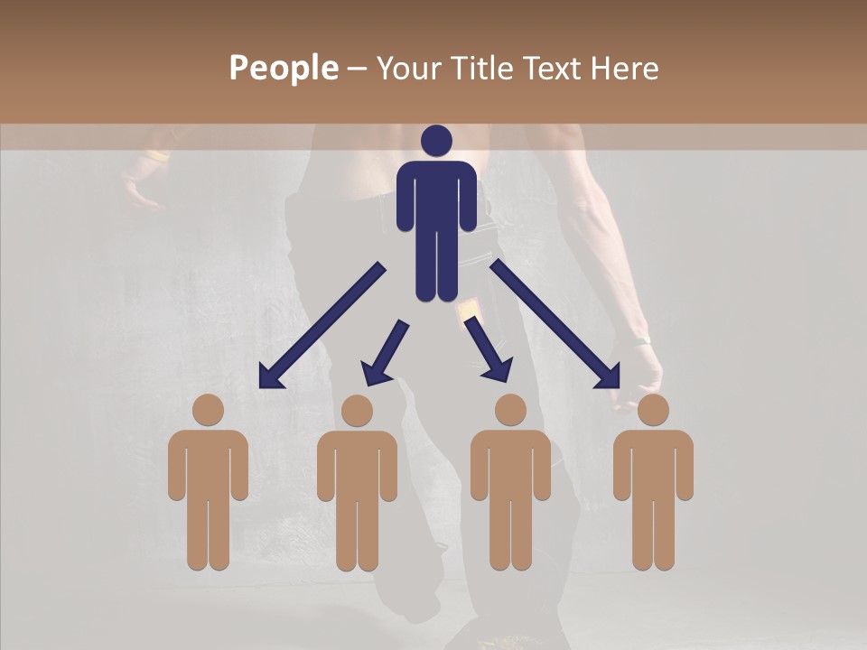 White Stand Dance PowerPoint Template