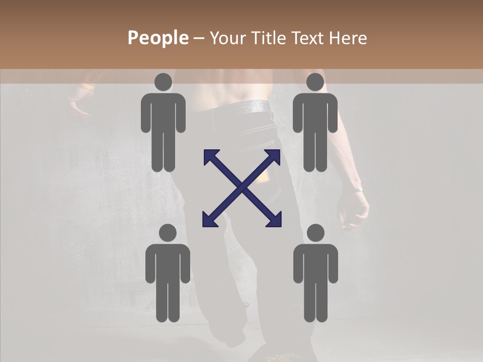 White Stand Dance PowerPoint Template