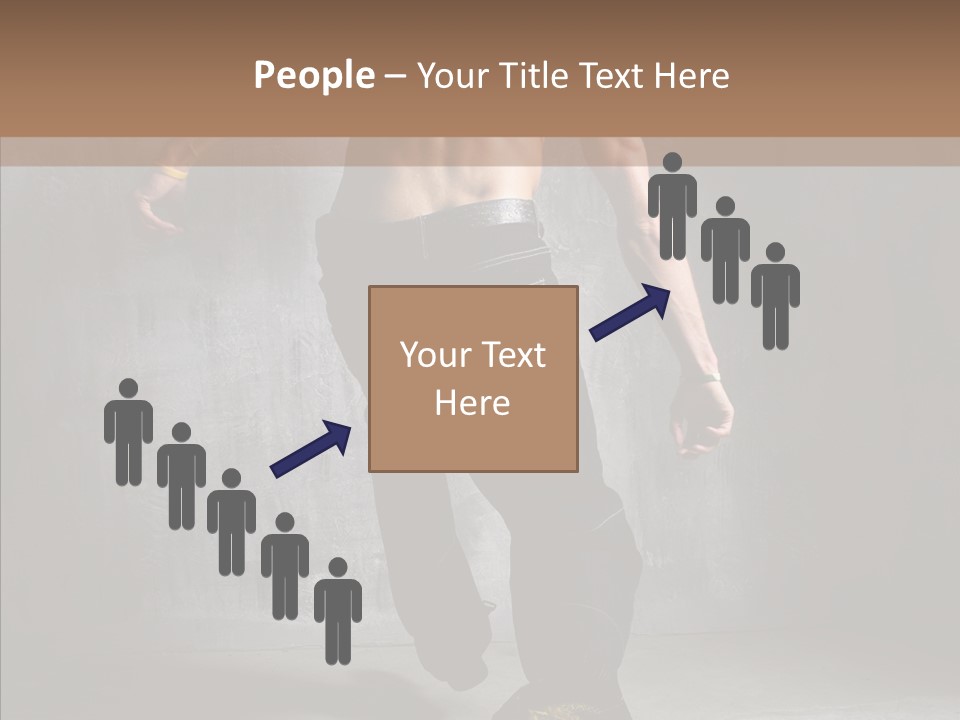 White Stand Dance PowerPoint Template