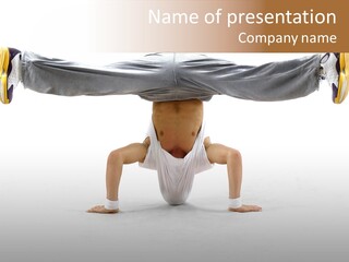 Dancer Hip Balance PowerPoint Template