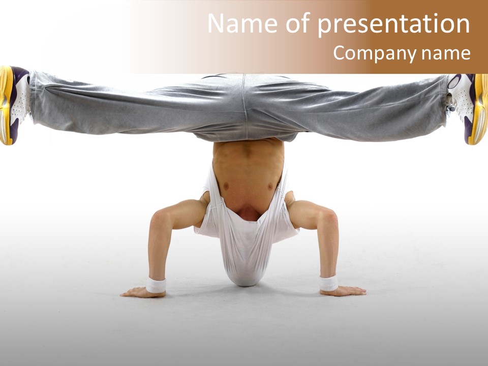 Dancer Hip Balance PowerPoint Template