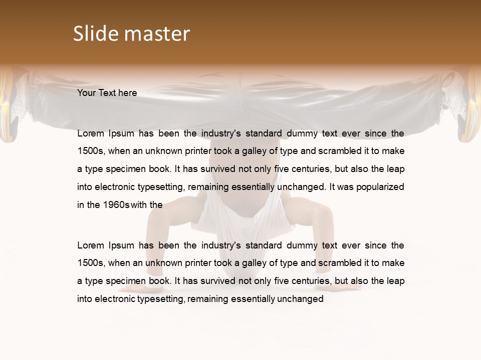 Dancer Hip Balance PowerPoint Template