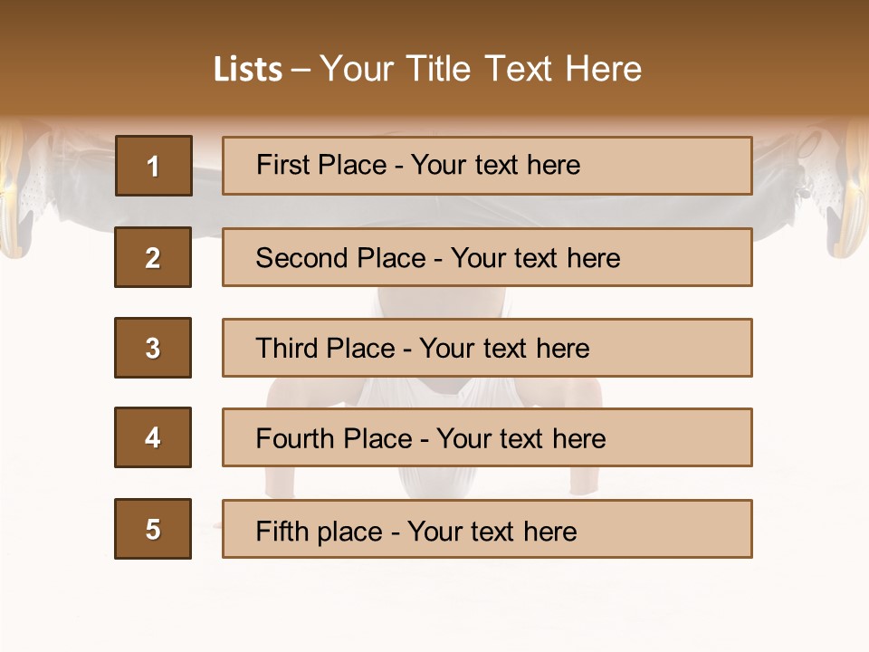 Dancer Hip Balance PowerPoint Template