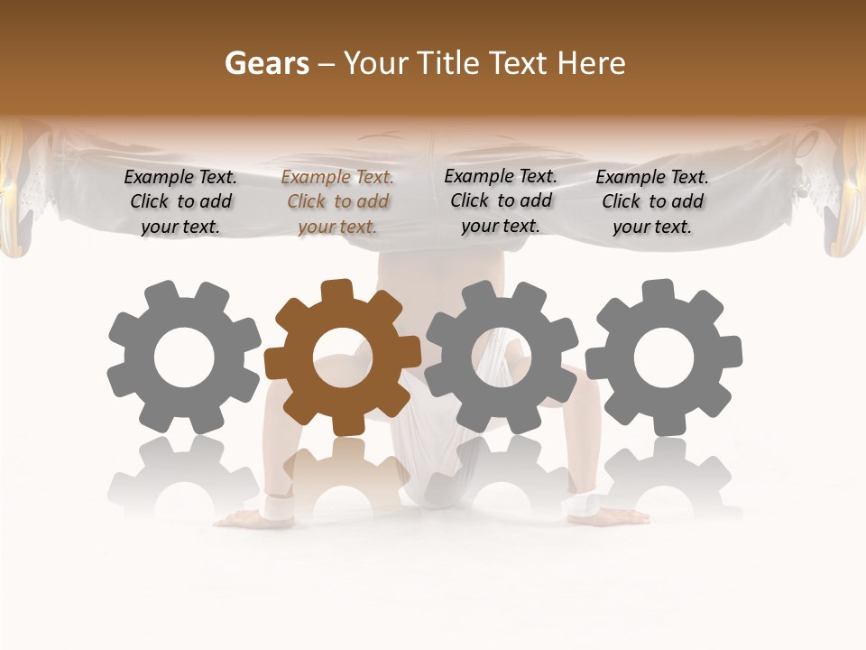 Dancer Hip Balance PowerPoint Template