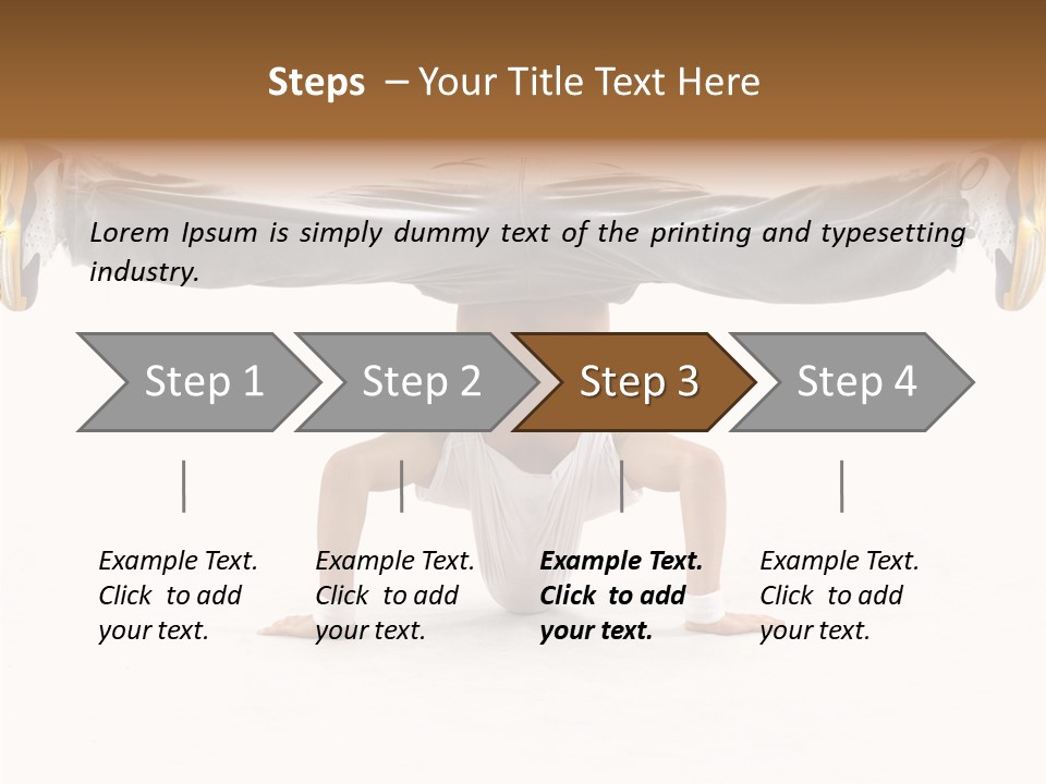 Dancer Hip Balance PowerPoint Template