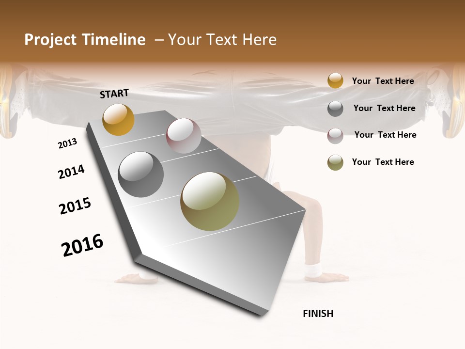 Dancer Hip Balance PowerPoint Template
