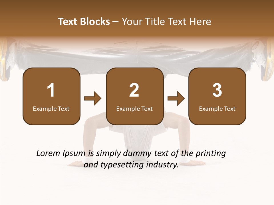 Dancer Hip Balance PowerPoint Template