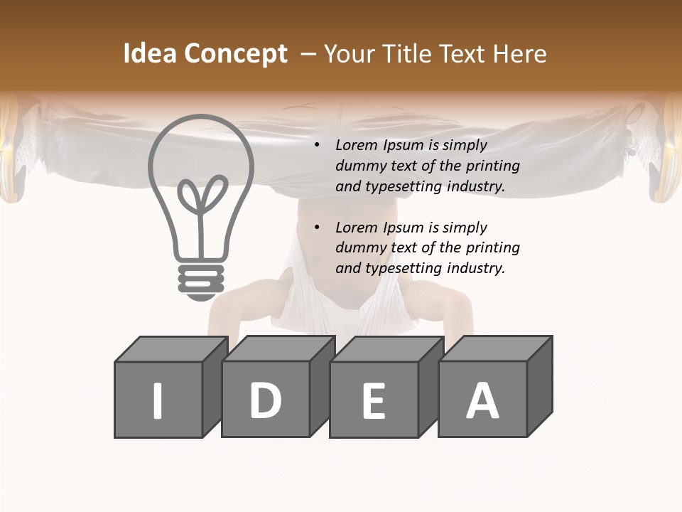 Dancer Hip Balance PowerPoint Template