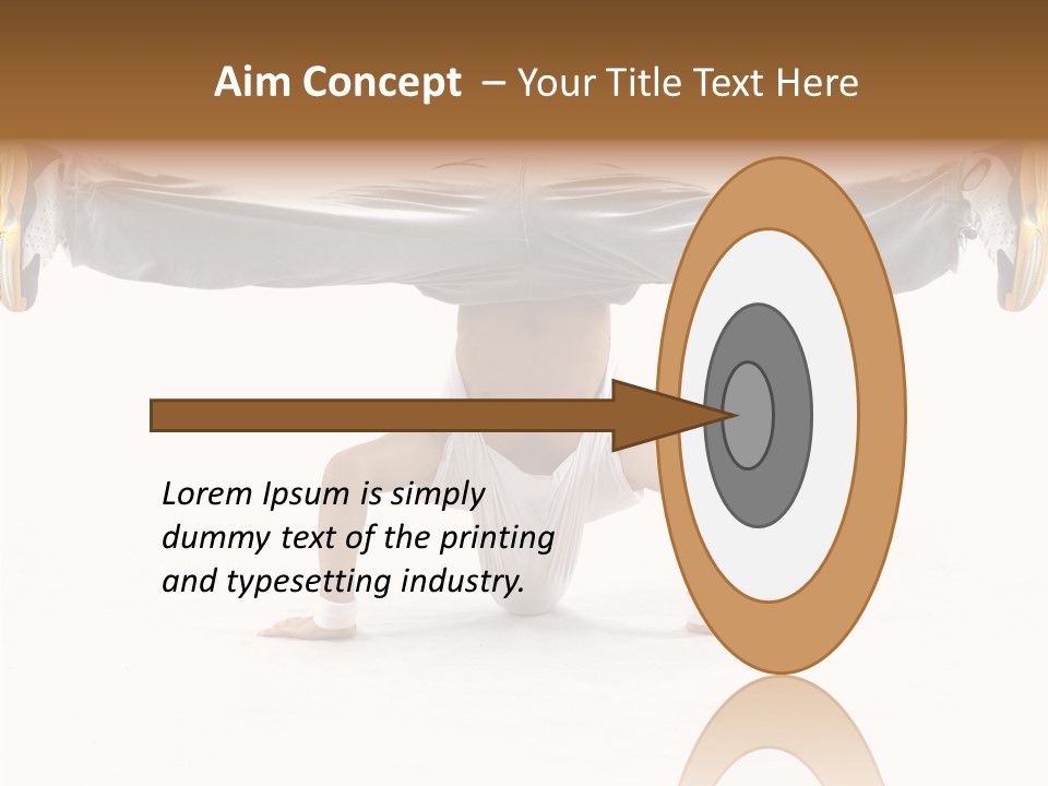 Dancer Hip Balance PowerPoint Template