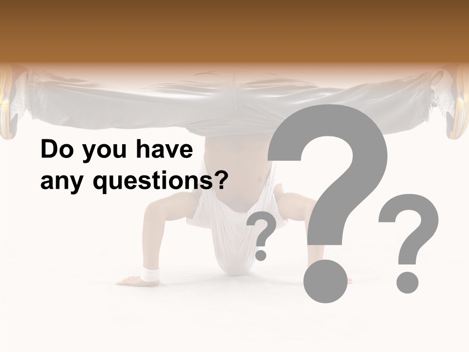 Dancer Hip Balance PowerPoint Template