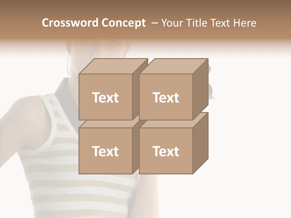 Clean Isolated Face PowerPoint Template
