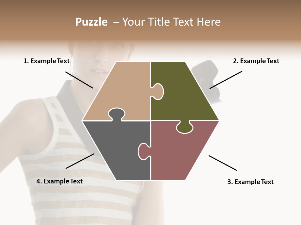 Clean Isolated Face PowerPoint Template