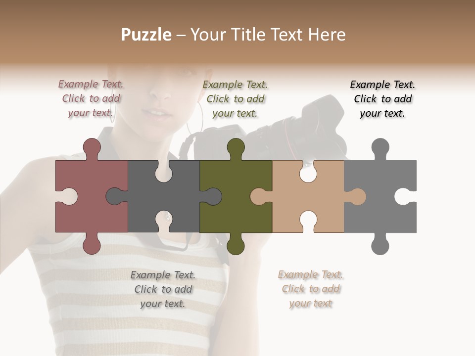 Clean Isolated Face PowerPoint Template