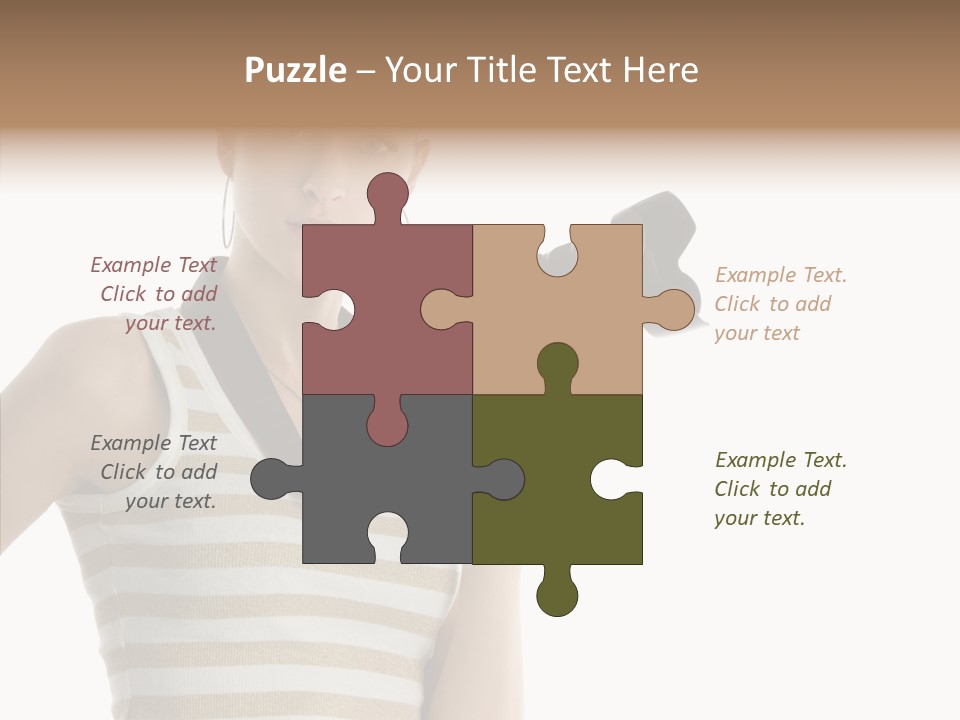 Clean Isolated Face PowerPoint Template